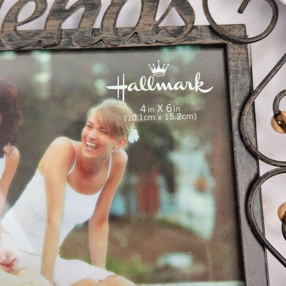 Hallmark Friends Metal Picture Frame 4x6 Beaded Decorative Table Top Home Decor - Picture 4 of 8